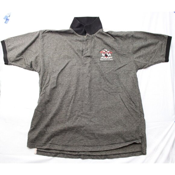 AMF Bowler Of The Week Grey Polo Shirt XXL 100% Cotton - Picture 1 of 7